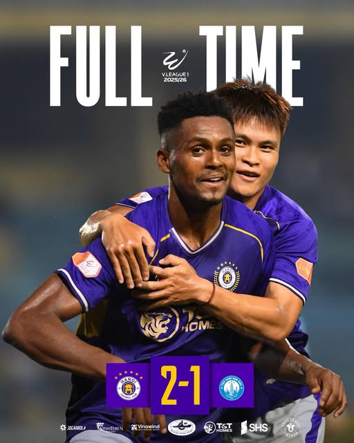 Hoàng Hên tỏa sáng, Hà Nội FC vào top 3 V-League - Ảnh 1. Hoàng Hên tỏa sáng, Hà Nội FC vào top 3 V-League - Ảnh 1.