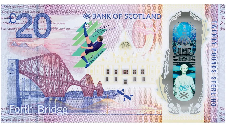 Scotland in hình siêu phẩm của Scott McTominay lên tiền giấy, mừng vé dự World Cup 2026 - Ảnh 1. Scotland in hình siêu phẩm của Scott McTominay lên tiền giấy, mừng vé dự World Cup 2026 - Ảnh 1.
