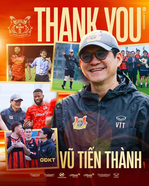 Ninh Bình thông báo chia tay GĐKT Vũ Tiến Thành, đón HLV Chu Đình Nghiêm - Ảnh 1. Ninh Bình thông báo chia tay GĐKT Vũ Tiến Thành, đón HLV Chu Đình Nghiêm - Ảnh 1.