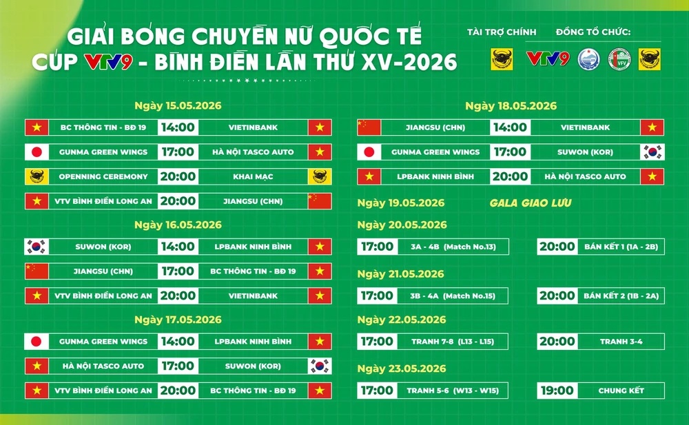 Giải bóng chuyền cúp VTV9 - Bình Điền 2026 diễn ra khi nào, ở đâu? - Ảnh 2.