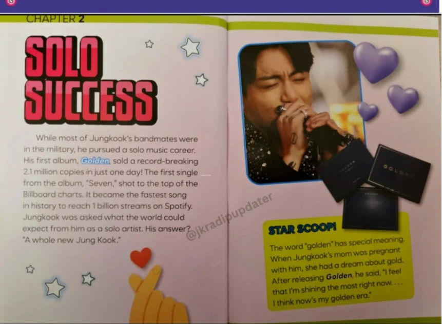 Jungkook BTS - Ngôi sao K-pop đầu tiên xuất hiện trong sách giáo khoa tiểu học của Mỹ - Ảnh 7.