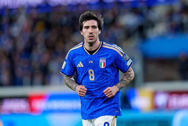 Sandro Tonali (tuyển Italy) là một trong những ngôi sao hàng đầu vắng mặt ở World Cup 2026