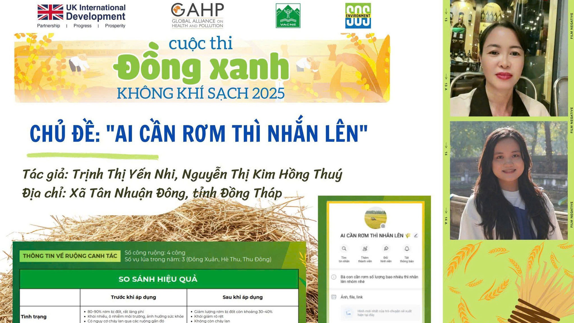 Lan tỏa từ ruộng đồng: Ý nghĩa bền vững của cuộc thi 