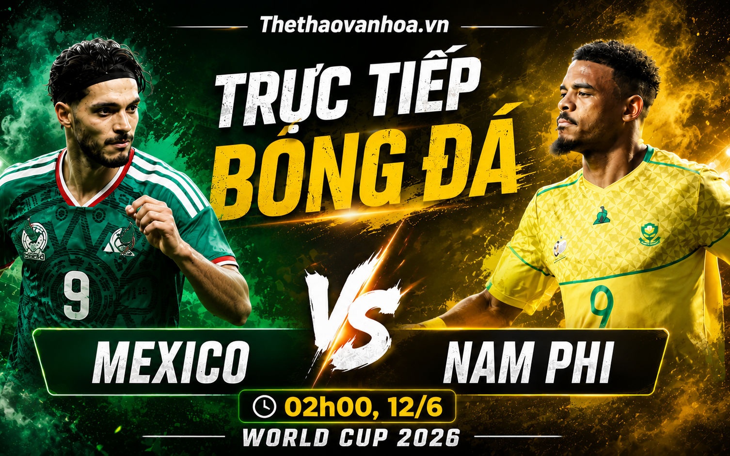 TRỰC TIẾP bóng đá Mexico vs Nam Phi 02h00 hôm nay, bảng A World Cup 2026