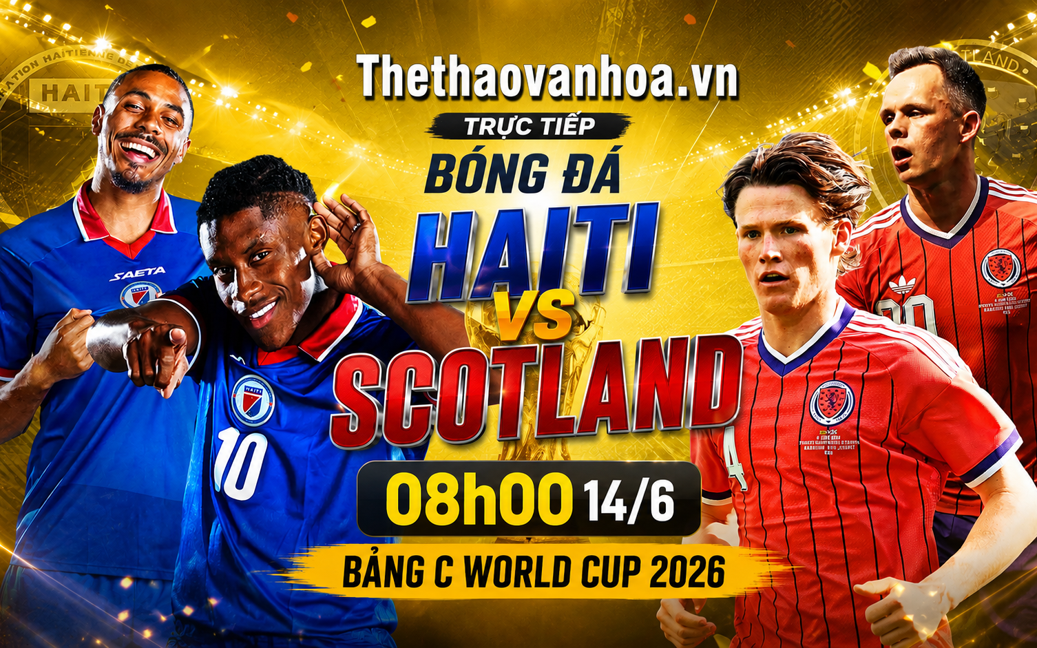 Link trực tiếp bóng đá World Cup 2026 trên VTV hôm nay 14/6