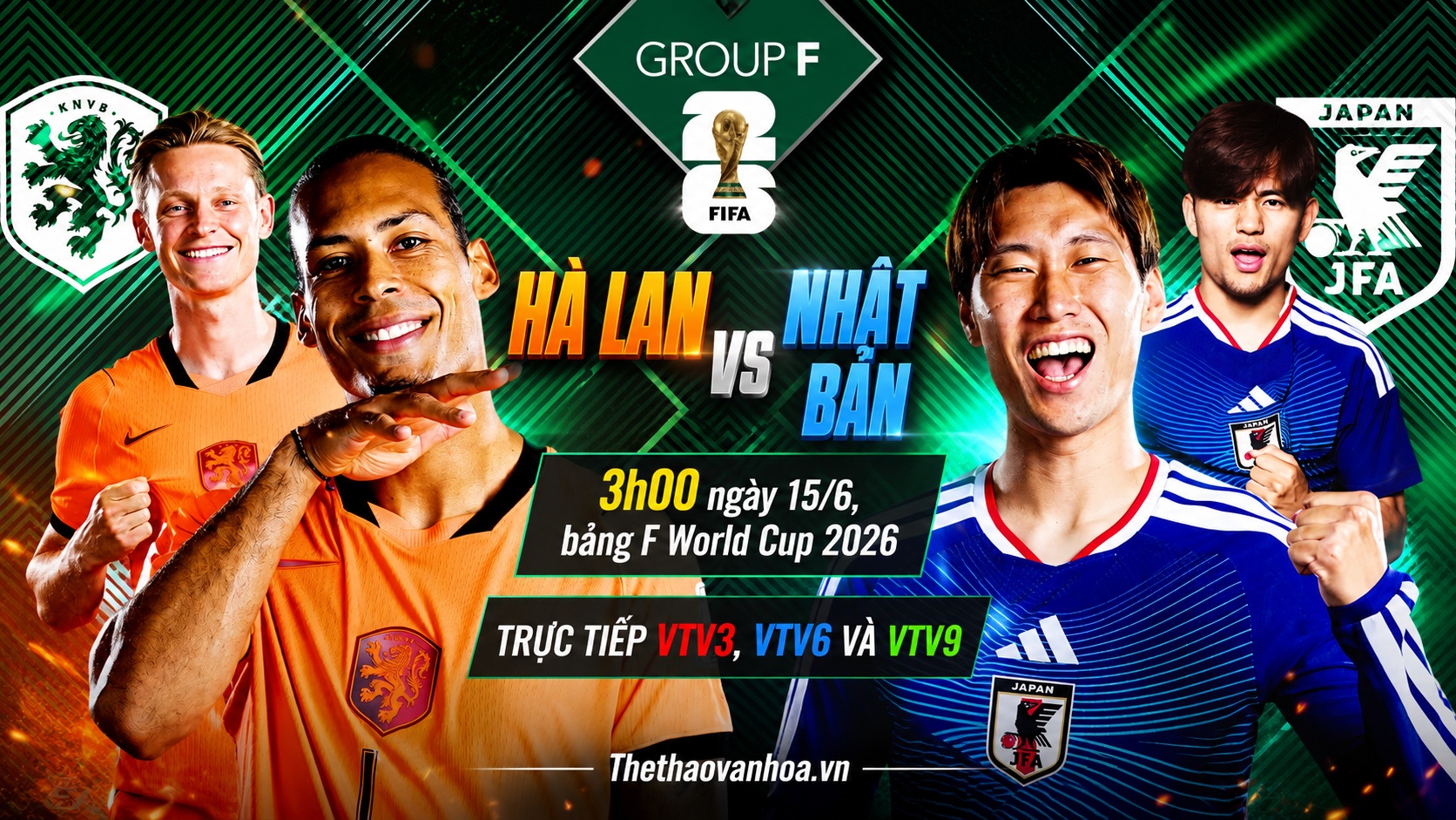 Nhận định Hà Lan vs Nhật Bản 03h00 ngày 15/6, bảng F World Cup 2026 - Ảnh 3. Nhận định Hà Lan vs Nhật Bản 03h00 ngày 15/6, bảng F World Cup 2026 - Ảnh 3.