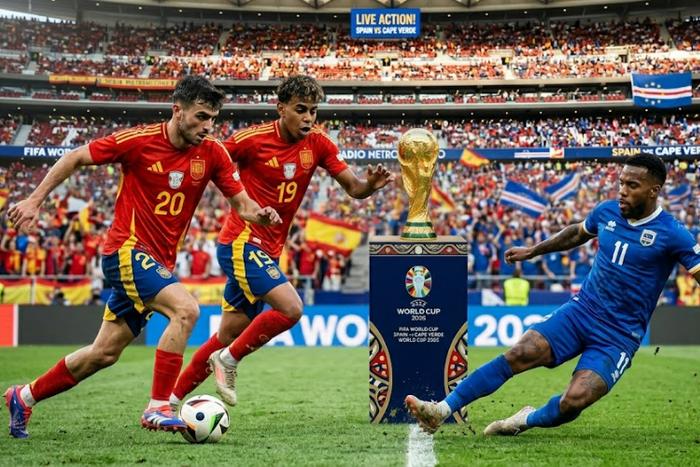 Nhận định Tây Ban Nha vs Cape Verde 23h00 hôm nay ngày 15/6, bảng H World Cup 2026: Bò tót thị uy - Ảnh 1. Nhận định Tây Ban Nha vs Cape Verde 23h00 hôm nay ngày 15/6, bảng H World Cup 2026: Bò tót thị uy - Ảnh 1.