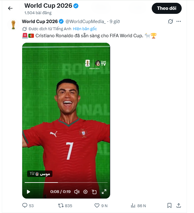 Bộ ảnh chính thức của Ronaldo cho World Cup 2026 - Ảnh 1. Bộ ảnh chính thức của Ronaldo cho World Cup 2026 - Ảnh 1.