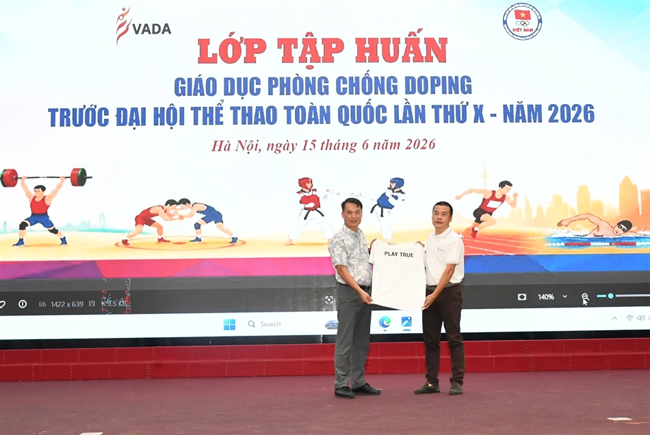Tăng cường công tác phòng, chống doping trước Đại hội Thể thao toàn quốc lần thứ X - Ảnh 1. Tăng cường công tác phòng, chống doping trước Đại hội Thể thao toàn quốc lần thứ X - Ảnh 1.
