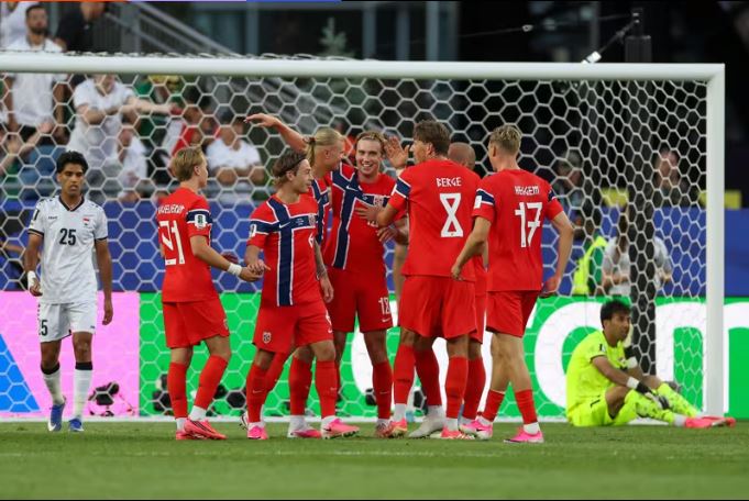Haaland lập cú đúp, Na Uy đại thắng Iraq trong ngày ra quân World Cup 2026 - Ảnh 4. Haaland lập cú đúp, Na Uy đại thắng Iraq trong ngày ra quân World Cup 2026 - Ảnh 4.