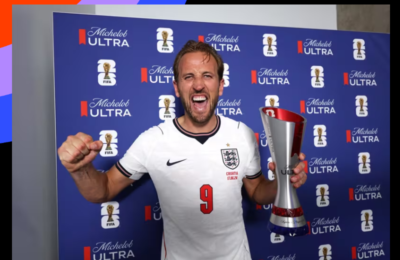 Harry Kane được chọn là cầu thủ xuất sắc nhất trận Anh vs Croatia. Ảnh: FIFA Harry Kane được chọn là cầu thủ xuất sắc nhất trận Anh vs Croatia. Ảnh: FIFA