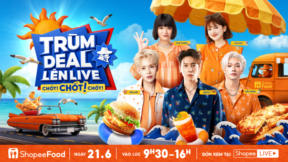 Loạt deal giải nhiệt giảm 50% chỉ có trong livestream 21/6 của ShopeeFood - Ảnh 2. Loạt deal giải nhiệt giảm 50% chỉ có trong livestream 21/6 của ShopeeFood - Ảnh 2.