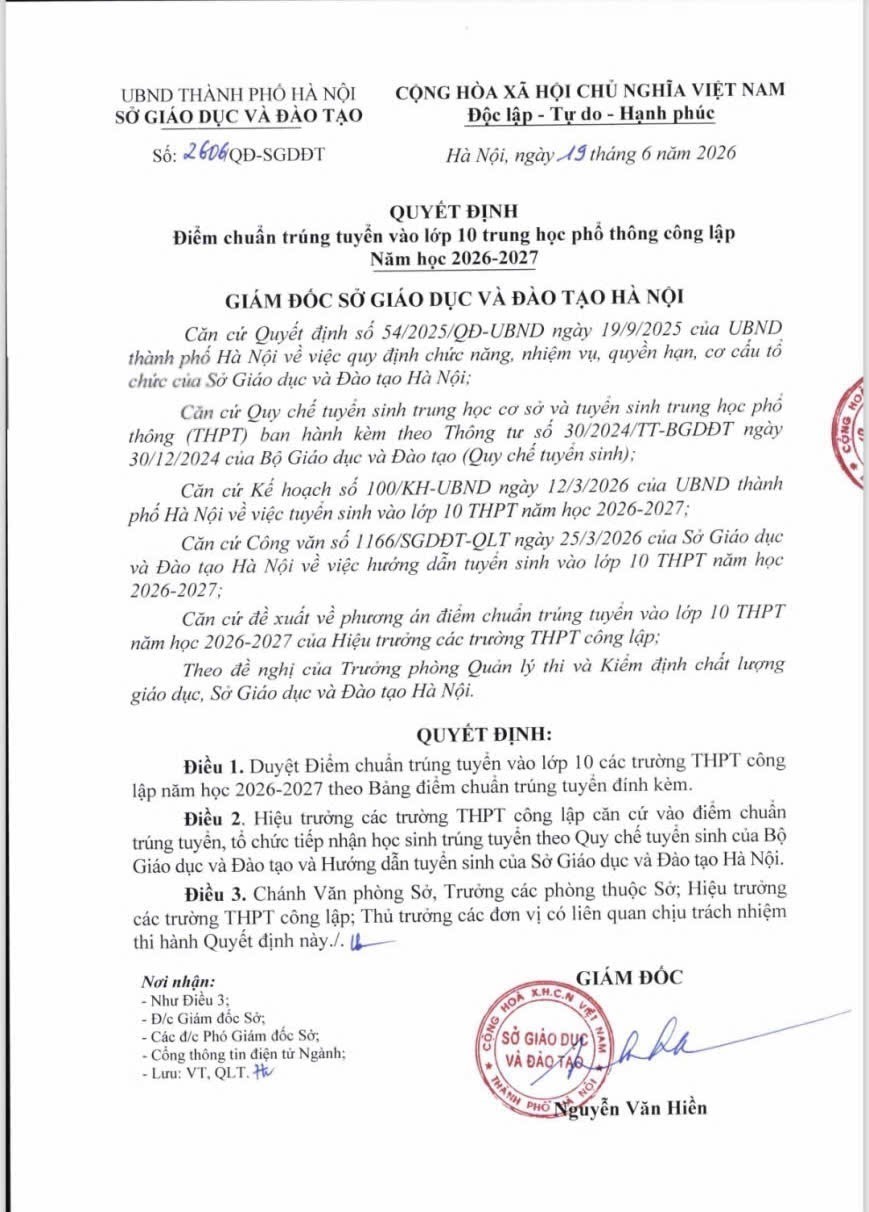 Hà Nội công bố điểm thi, điểm chuẩn xét tuyển lớp 10 chuyên và không chuyên năm học 2026-2027 - Ảnh 5. Hà Nội công bố điểm thi, điểm chuẩn xét tuyển lớp 10 chuyên và không chuyên năm học 2026-2027 - Ảnh 5.