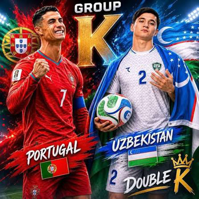 Tỷ lệ chiến thắng Bồ Đào Nha vs Uzbekistan (bảng K World Cup 2026): Selecao châu Âu vượt trội - Ảnh 2. Tỷ lệ chiến thắng Bồ Đào Nha vs Uzbekistan (bảng K World Cup 2026): Selecao châu Âu vượt trội - Ảnh 2.