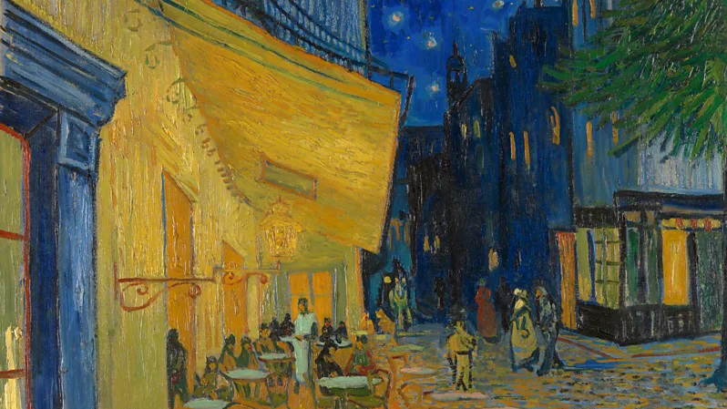 "Café Terrace at Night": 5 chi tiết hé lộ thiên tài của Van Gogh trong "Đêm đầy sao" đầu tiên - Ảnh 1. "Café Terrace at Night": 5 chi tiết hé lộ thiên tài của Van Gogh trong "Đêm đầy sao" đầu tiên - Ảnh 1.