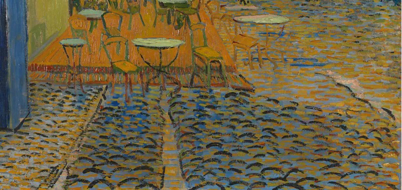 "Café Terrace at Night": 5 chi tiết hé lộ thiên tài của Van Gogh trong "Đêm đầy sao" đầu tiên - Ảnh 3. "Café Terrace at Night": 5 chi tiết hé lộ thiên tài của Van Gogh trong "Đêm đầy sao" đầu tiên - Ảnh 3.
