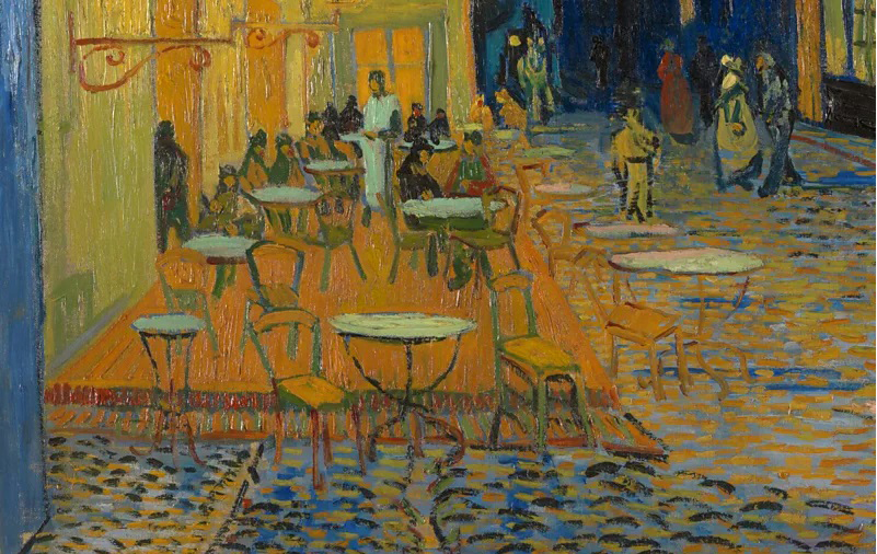 "Café Terrace at Night": 5 chi tiết hé lộ thiên tài của Van Gogh trong "Đêm đầy sao" đầu tiên - Ảnh 5. "Café Terrace at Night": 5 chi tiết hé lộ thiên tài của Van Gogh trong "Đêm đầy sao" đầu tiên - Ảnh 5.