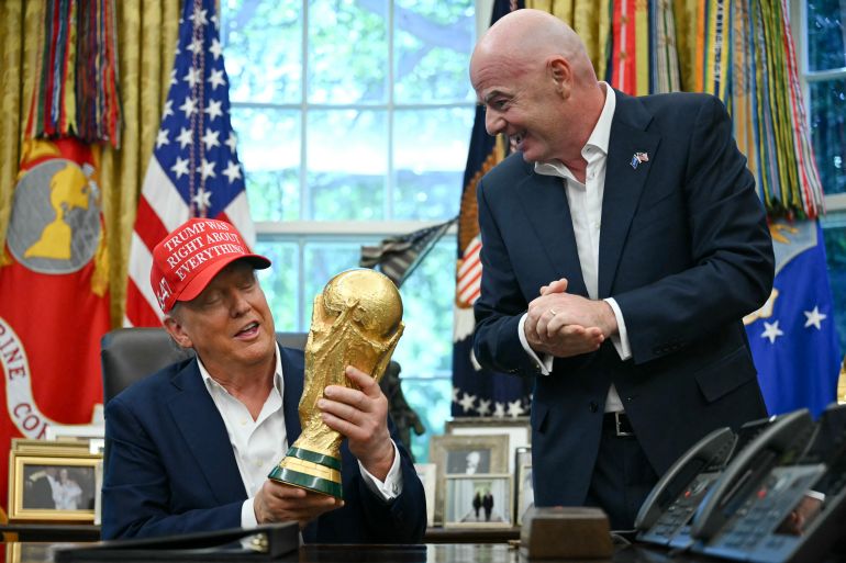 World Cup 2026: Tổng thống Mỹ Donald Trump sẽ trao cúp vô địch, kịch bản ở Club World Cup tái hiện? - Ảnh 1. World Cup 2026