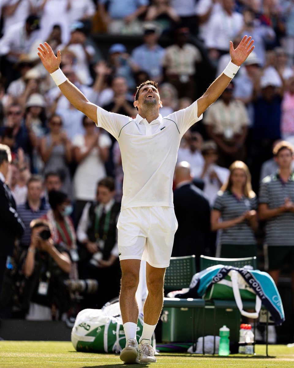 Cựu tay vợt số một Vương quốc Anh Greg Rusedski cho rằng Novak Djokovic vẫn là ứng viên nặng ký cho chức vô địch Wimbledon năm nay. Ảnh: X