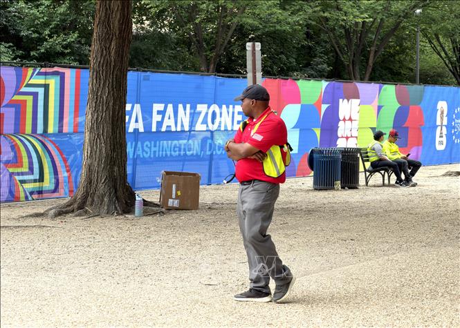 World Cup 2026: Thủ đô nước Mỹ gấp rút hoàn thiện khu Fan Zone - Ảnh 2. World Cup 2026: Thủ đô nước Mỹ gấp rút hoàn thiện khu Fan Zone - Ảnh 2.