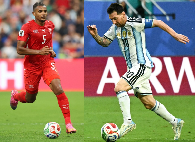 Một trong những điểm nóng của cuộc đối đầu giữa Argentina và Thụy Sỹ tại tứ kết World Cup 2026 là màn so tài giữa Lionel Messi và trung vệ Manuel Akanji. Anhr: AFP Một trong những điểm nóng của cuộc đối đầu giữa Argentina và Thụy Sỹ tại tứ kết World Cup 2026 là màn so tài giữa Lionel Messi và trung vệ Manuel Akanji. Anhr: AFP