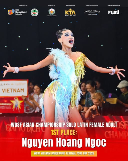 Dancespor Việt Nam nhất toàn đoàn tại Giải vô địch Khiêu vũ thể thao châu Á 2026 - Ảnh 1.