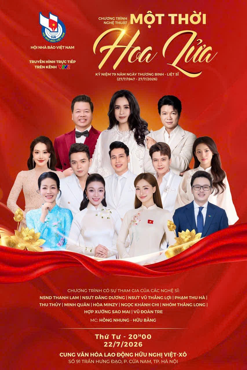 Chương trình nghệ thuật "Một thời hoa lửa" tái hiện ký ức chiến tranh và khát vọng hòa bình - Ảnh 1. Chương trình nghệ thuật "Một thời hoa lửa" tái hiện ký ức chiến tranh và khát vọng hòa bình - Ảnh 1.