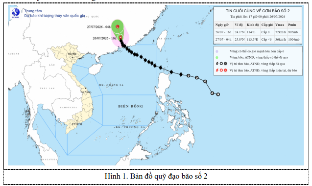 Tin cuối cùng về bão số 2 - Ảnh 1.