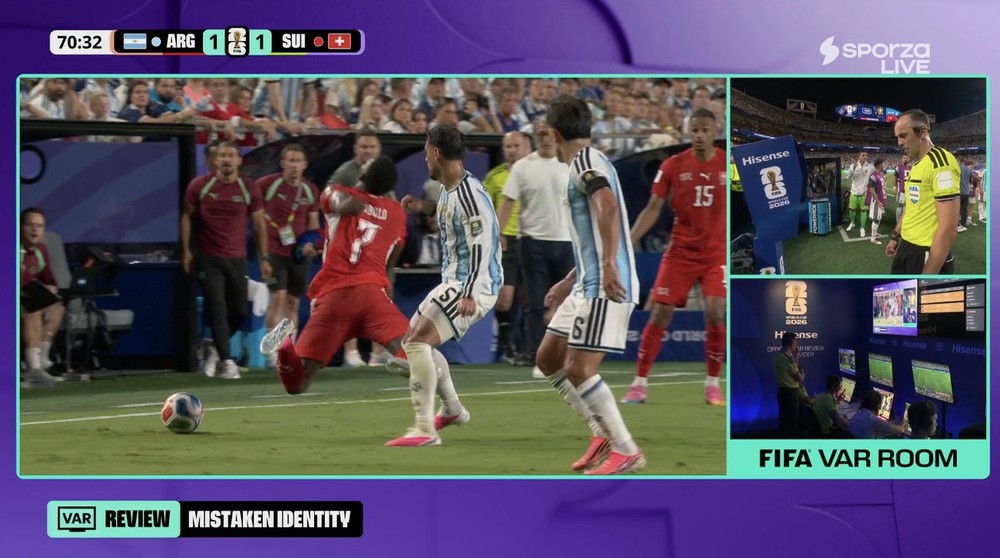 FIFA bác bỏ quan điểm của cơ quan làm luật bóng đá về thẻ đỏ gây tranh cãi trong trận Argentina - Thụy Sĩ - Ảnh 2. FIFA bác bỏ quan điểm của cơ quan làm luật bóng đá về thẻ đỏ gây tranh cãi trong trận Argentina - Thụy Sĩ - Ảnh 2.