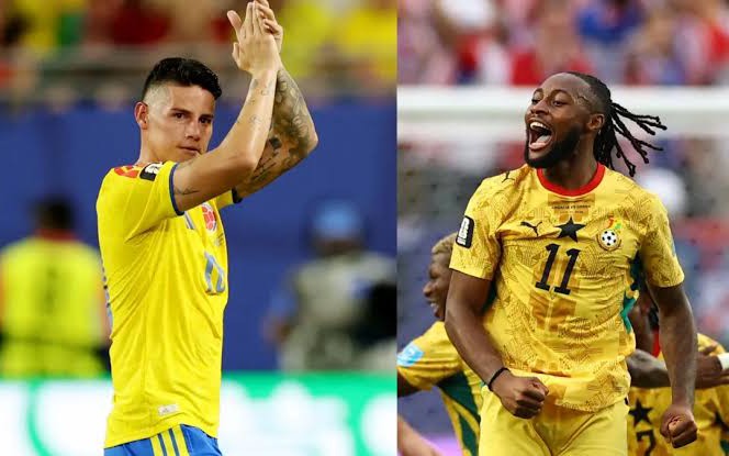 TRỰC TIẾP bóng đá Colombia vs Ghana (08h30 hôm nay): James Rodriguez đối đầu Thomas Partey