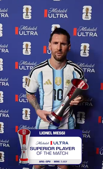 World Cup 2026: Lionel Messi gây tranh cãi khi giành danh hiệu Cầu thủ xuất sắc nhất trận - Ảnh 1. World Cup 2026: Lionel Messi gây tranh cãi khi giành danh hiệu Cầu thủ xuất sắc nhất trận - Ảnh 1.