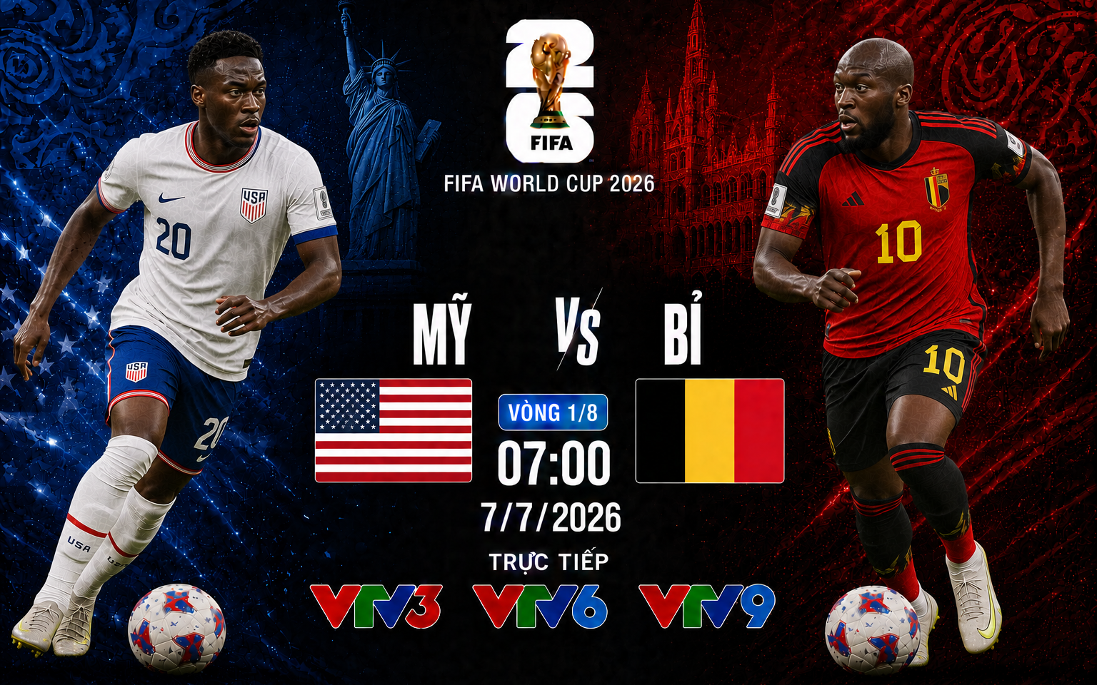 Nhận định Mỹ vs Bỉ (7h, 7/7) vòng 1/8 World Cup 2026: Chủ nhà có còn bay  cao?