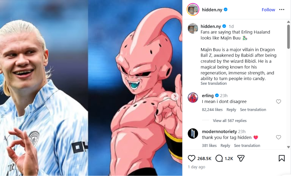 World Cup 2026: Haaland phản ứng bất ngờ sau khi được so sánh với... Ma Bư trong Dragon Ball - Ảnh 2. World Cup 2026