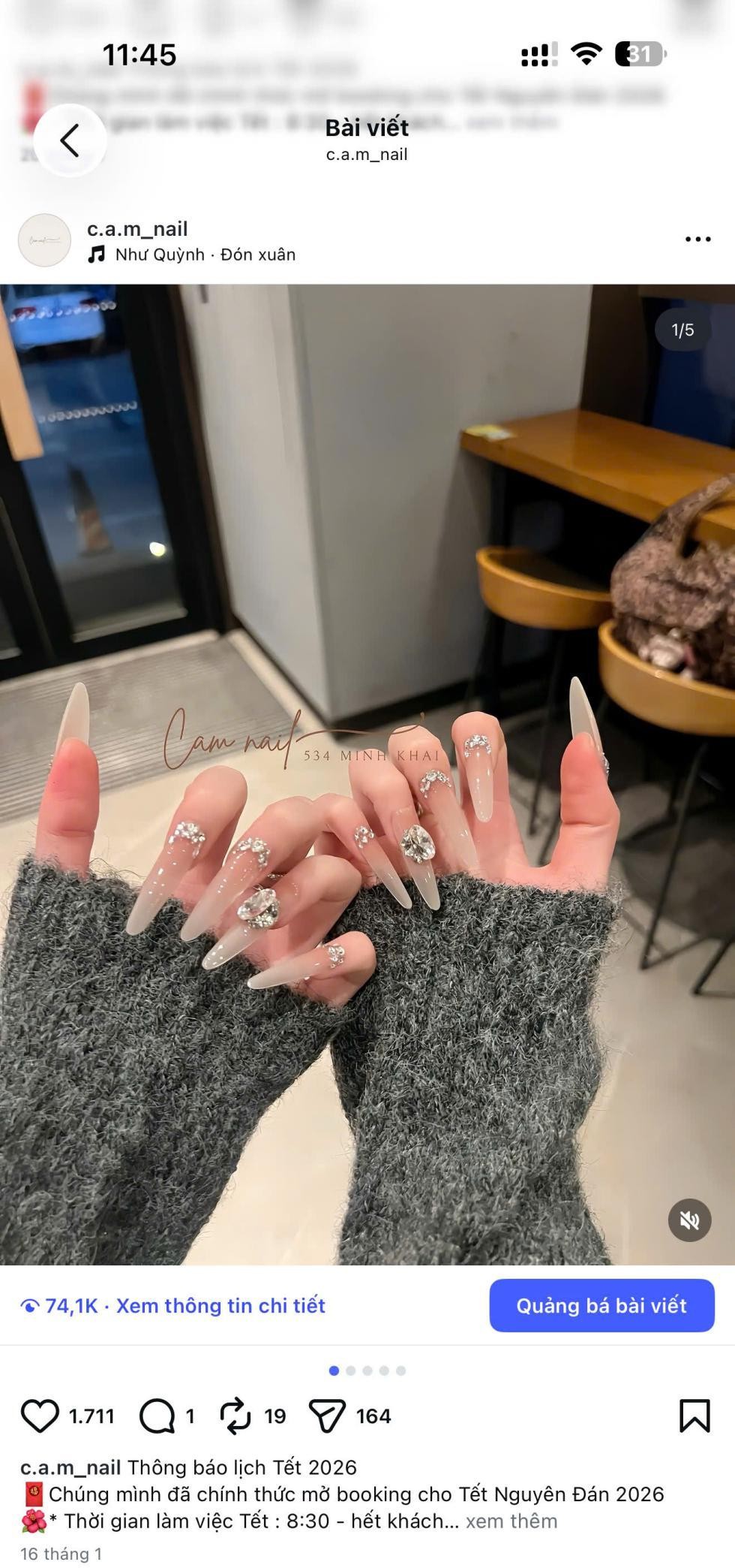 Cam Nail – Tiệm nail tại 534 Minh Khai được nhiều khách hàng lựa chọn khi muốn sở hữu bộ móng đẹp và thời thượng - Ảnh 3. Cam Nail – Tiệm nail tại 534 Minh Khai được nhiều khách hàng lựa chọn khi muốn sở hữu bộ móng đẹp và thời thượng - Ảnh 3.
