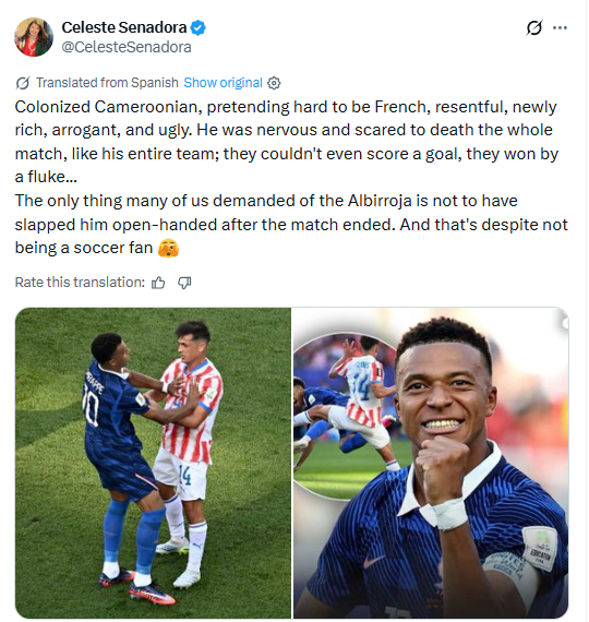 World Cup 2026: Toàn cảnh vụ Mbappe bị nữ thượng nghị sĩ Paraguay phân biệt chủng tộc - Ảnh 2.