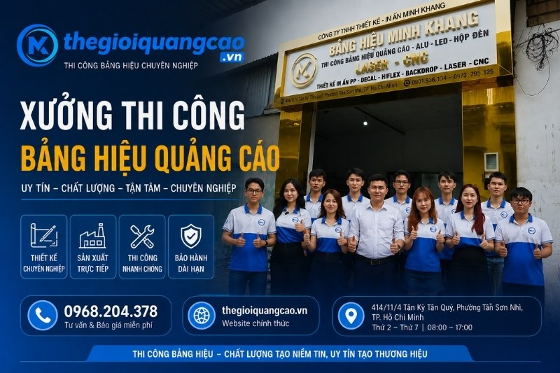 Thế giới quảng cáo - Đơn vị làm bảng hiệu quảng cáo giá rẻ, trọn gói tại TPHCM - Ảnh 3. Thế giới quảng cáo - Đơn vị làm bảng hiệu quảng cáo giá rẻ, trọn gói tại TPHCM - Ảnh 3.