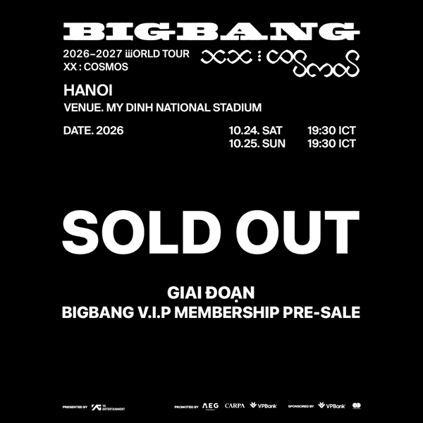 Vé BIGBANG liên tục "Sold out", ngày mai đến lượt chủ thẻ VPBank Mastercard - Ảnh 2. Vé BIGBANG liên tục "Sold out", ngày mai đến lượt chủ thẻ VPBank Mastercard - Ảnh 2.