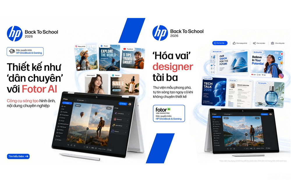 HP tặng “khủng” 4 ứng dụng AI khi mua laptop OmniBook và Gaming mùa tựu trường 2026 - Ảnh 2. HP tặng “khủng” 4 ứng dụng AI khi mua laptop OmniBook và Gaming mùa tựu trường 2026 - Ảnh 2.