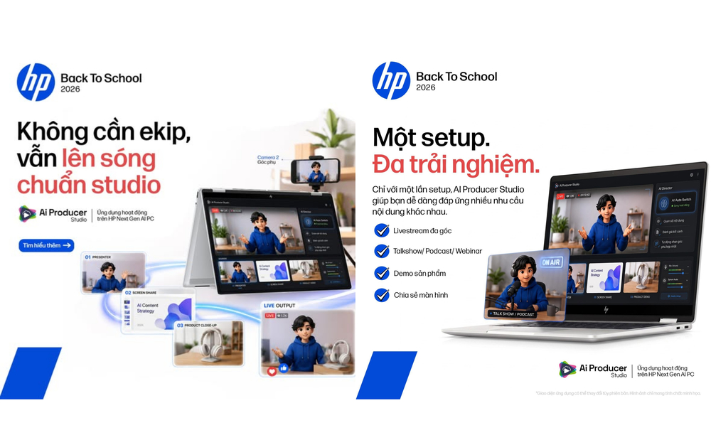 HP tặng “khủng” 4 ứng dụng AI khi mua laptop OmniBook và Gaming mùa tựu trường 2026 - Ảnh 5. HP tặng “khủng” 4 ứng dụng AI khi mua laptop OmniBook và Gaming mùa tựu trường 2026 - Ảnh 5.