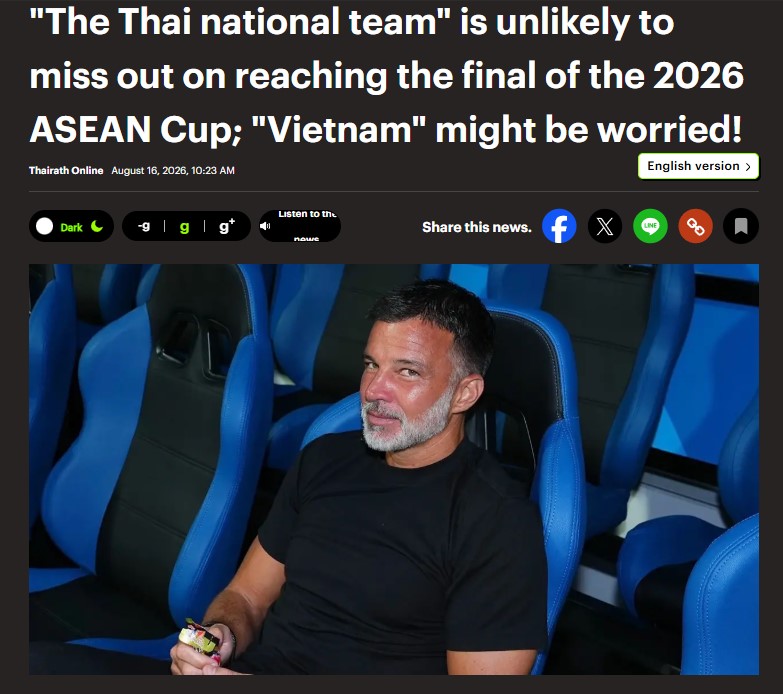 Báo Thái Lan: "Voi chiến" khó bỏ lỡ chung kết ASEAN Cup 2026, ĐT Việt Nam có thể phải lo lắng' - Ảnh 1.