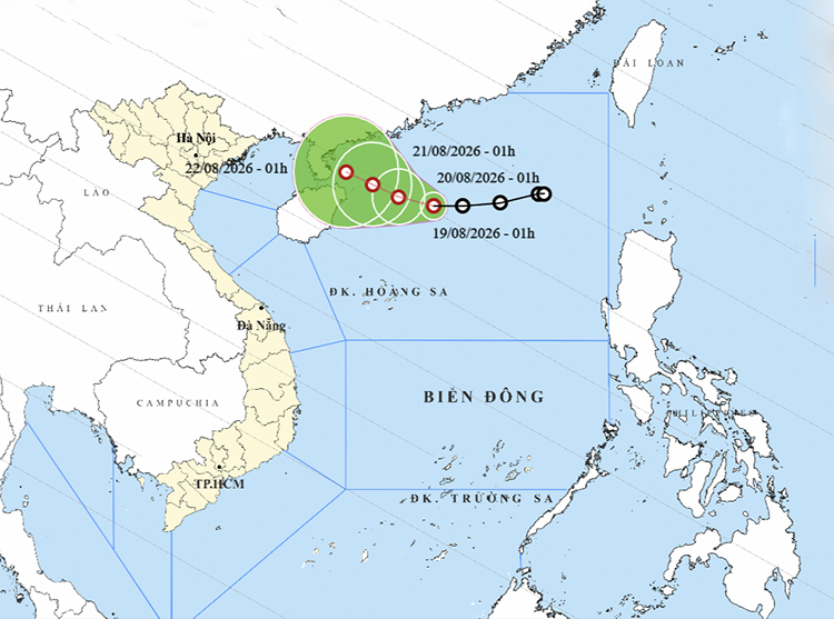 Áp thấp nhiệt đới di chuyển nhanh, cách đảo Hải Nam (Trung Quốc) khoảng 200km - Ảnh 1.