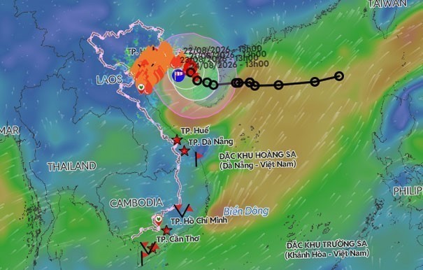 Áp thấp nhiệt đới đã mạnh lên thành bão - bão số 4 trong năm 2026 - Ảnh 1. Áp thấp nhiệt đới đã mạnh lên thành bão - bão số 4 trong năm 2026 - Ảnh 1.
