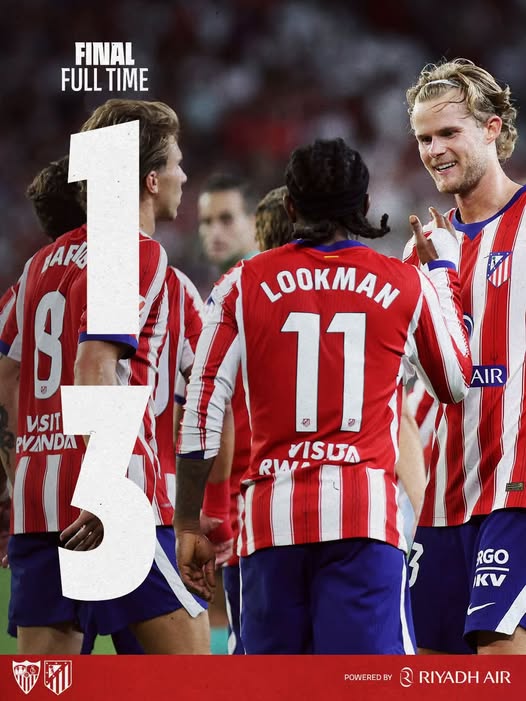 Atletico Madrid có màn trình diễn ấn tượng khi đánh bại Sevilla 3-1 ngay trên sân Ramon Sanchez Pizjuan rạng sáng 30/8. Ảnh: CLB Atletico Madrid Atletico Madrid có màn trình diễn ấn tượng khi đánh bại Sevilla 3-1 ngay trên sân Ramon Sanchez Pizjuan rạng sáng 30/8. Ảnh: CLB Atletico Madrid