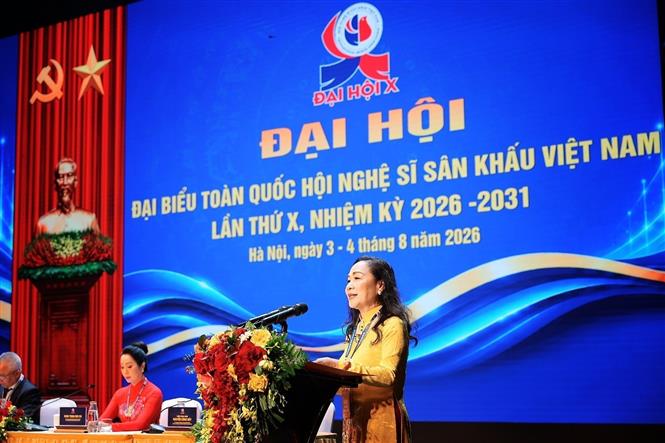 Nghệ sĩ Nhân dân Trịnh Thúy Mùi tái đắc cử Chủ tịch Hội Nghệ sĩ Sân khấu Việt Nam khóa X - Ảnh 1. Nghệ sĩ Nhân dân Trịnh Thúy Mùi tái đắc cử Chủ tịch Hội Nghệ sĩ Sân khấu Việt Nam khóa X - Ảnh 1.