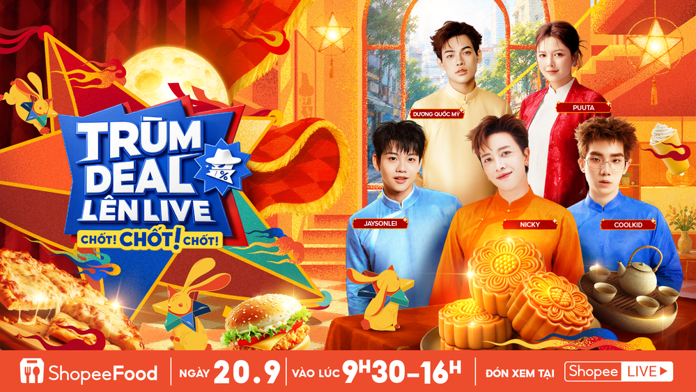 ShopeeFood khao deal phá cỗ giảm đến nửa giá tại Trùm Deal Lên Live 20/9 - Ảnh 2.