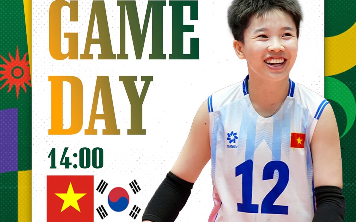 Xem trực tiếp bóng chuyền nữ Việt Nam vs Hàn Quốc 14h00 hôm nay, ASIAD 2026