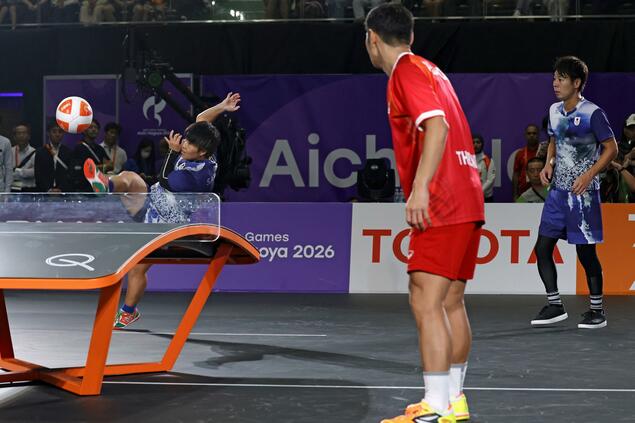 Teqball hút khán giả trong lần đầu tiên xuất hiện tại ASIAD  - Ảnh 1.