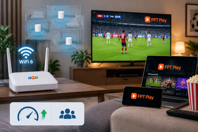 Nguyên nhân WiFi yếu khi xem bóng đá và cách cải thiện trải nghiệm tại nhà - Ảnh 1.