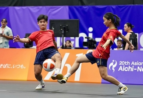 Teqball khép lại màn chào sân ASIAD: Đông Nam Á áp đảo, Việt Nam ghi dấu với tấm HCĐ lịch sử - Ảnh 2. Teqball khép lại màn chào sân ASIAD: Đông Nam Á áp đảo, Việt Nam ghi dấu với tấm HCĐ lịch sử - Ảnh 2.