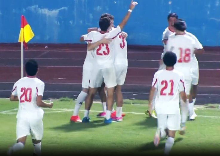 U20 Palestine ăn mừng bàn thắng nâng tỷ số lên 2-1 ở trận gặp U20 Việt Nam U20 Palestine ăn mừng bàn thắng nâng tỷ số lên 2-1 ở trận gặp U20 Việt Nam